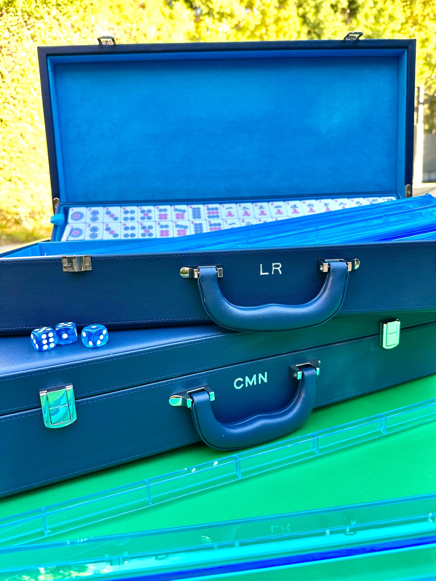 PRE-ORDER ONLY: Classic Luxury Mahjong Set comes with personalized MONOGRAM